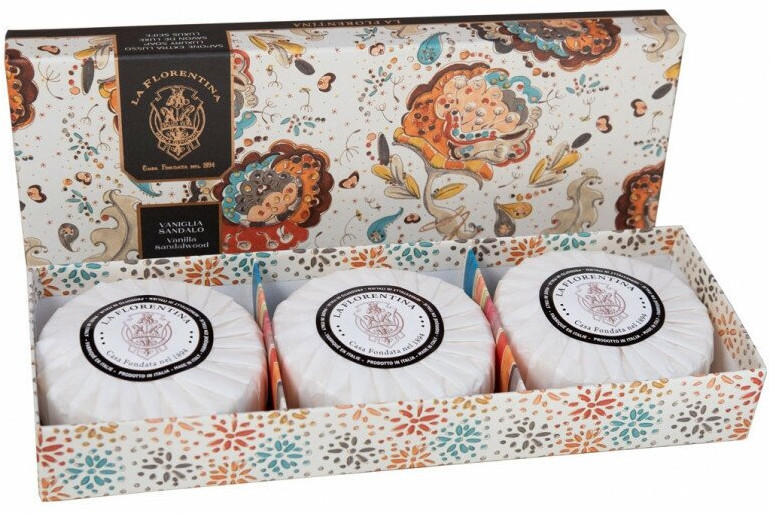 Набор мыла «Vanille and Sandal wood. Ваниль и сандаловое дерево» | La Florentina