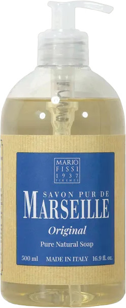Мыло жидкое оригинальное «Pure natural soap» | Savon Pur de Marseille | Mario Fissi 1937