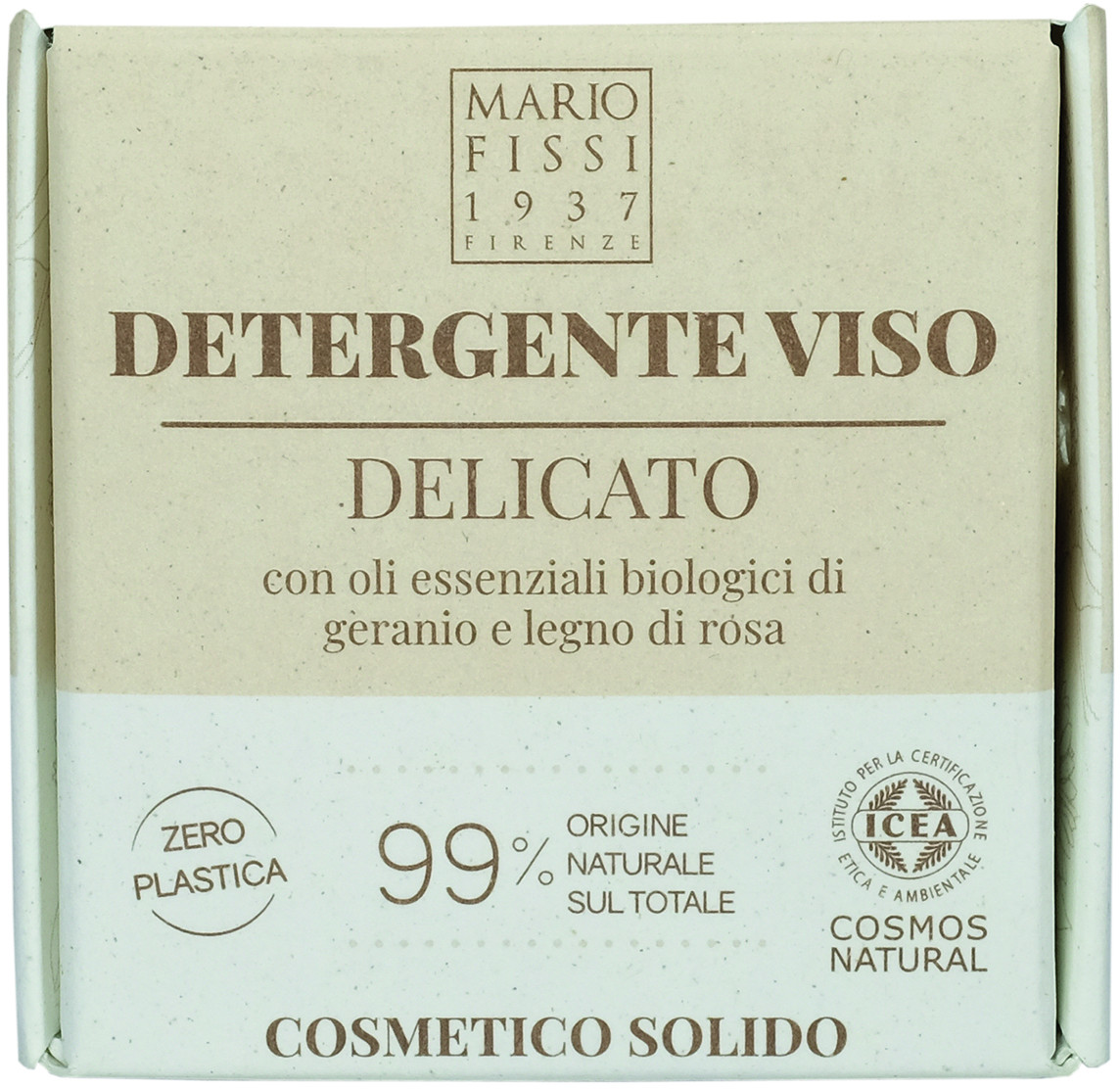 Пенка для умывания твердая Detergente Viso Delicato «Деликатное очищение» | Cosmetico solido | Mario Fissi 1937