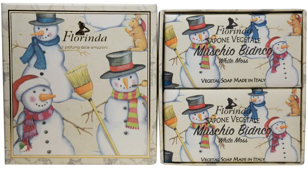 Набор подарочный «Muschio bianco, белый мускус» | Счастливого рождества | Florinda