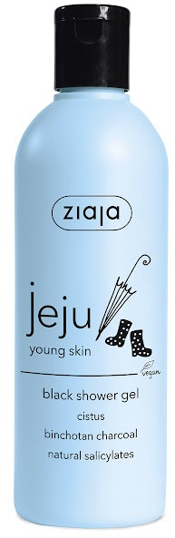 Гель для душа «Black shower gel» | Jeju | Ziaja