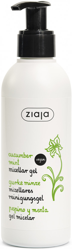 Гель для умывания мицеллярный с экстрактом огурца и мяты «Cucumber Mint Micellar Gel» | Ziaja
