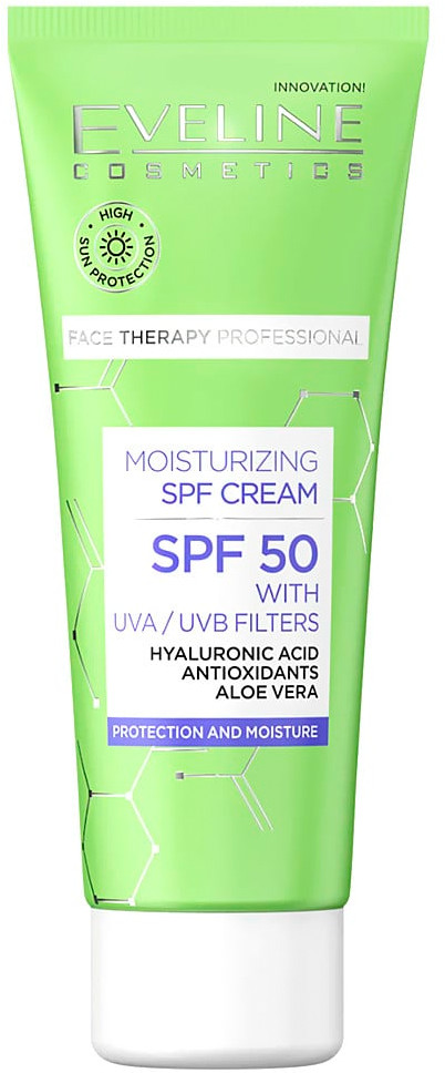 Крем для лица увлажняющий SPF 50 | Face Therapy | Eveline Cosmetics