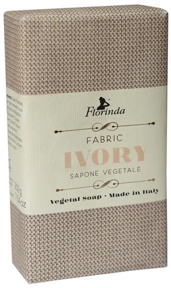 Мыло туалетное «Fabric ivory, бежевый лен» | Итальянские ткани | Florinda