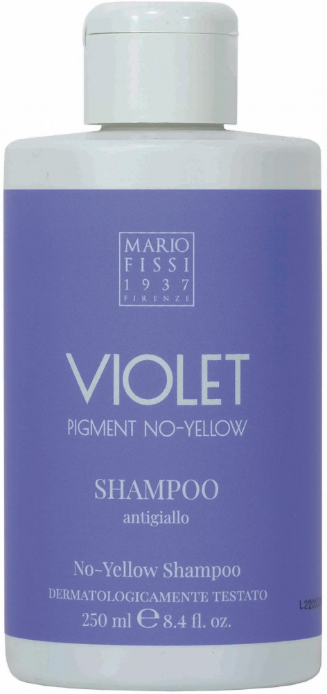 Шампунь против желтизны волос Violet Pigment No-Yellow «Тонирующий с фиолетовым пигментом» | Функциональная коллекция | Mario Fissi 1937