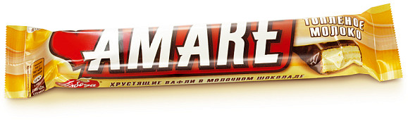 Батончик шоколадный со вкусом топленого молока«Amare» | Amare | Победа
