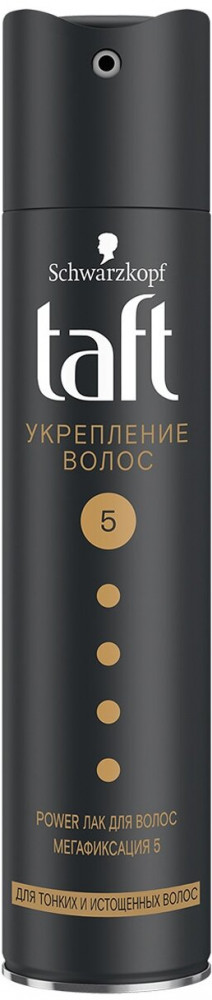 Лак для волос мегафиксации «Укрепление волос» | Power | Taft
