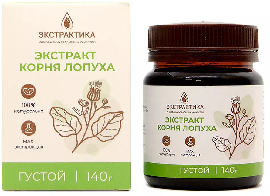 Экстракт корня лопуха густой | Пчела и человек