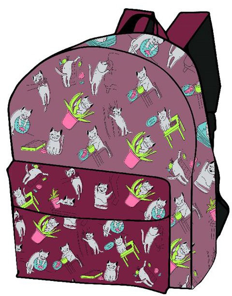 Рюкзак для девочек «Коты-хулиганы» | Centrum