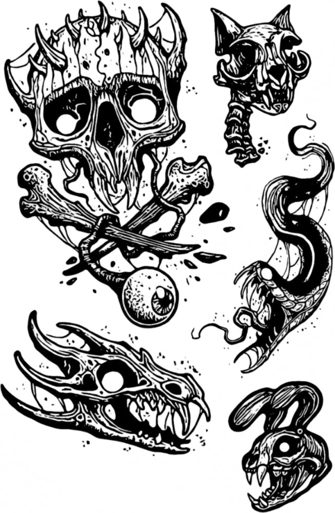 Татуировка на тело «Жуть»