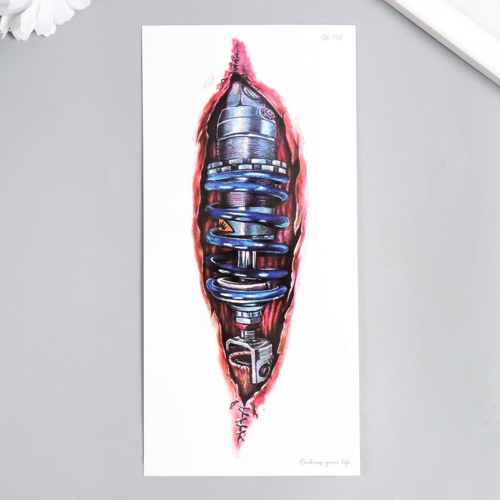 Татуировка на тело «Рана киборга»