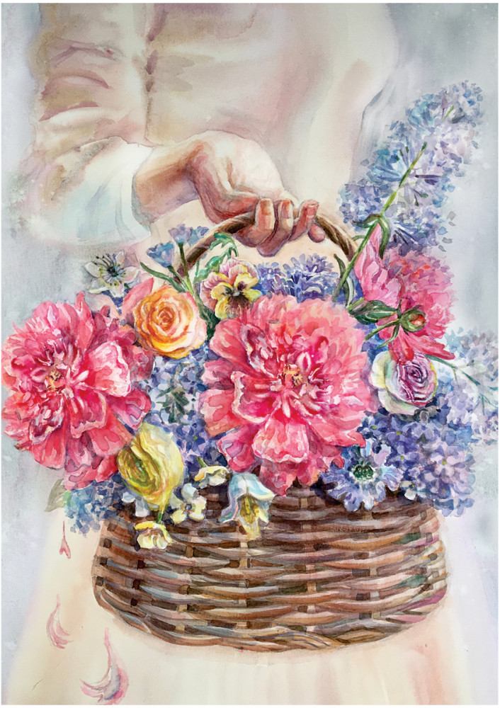 Пазл «Цветы в корзине» | Три совы