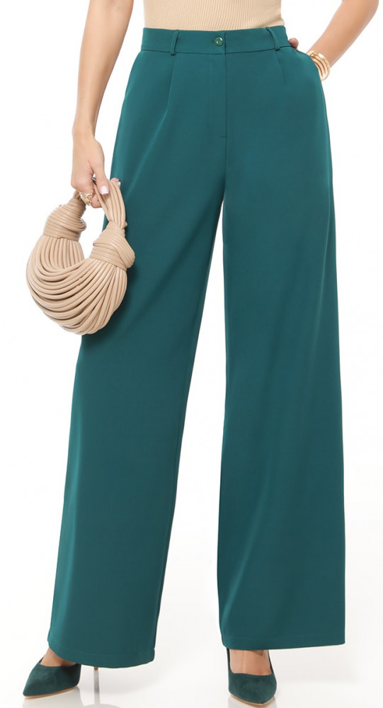 Брюки-палаццо с защипами женские | DStrend