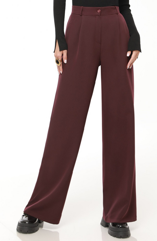 Брюки-палаццо с защипами женские | DStrend