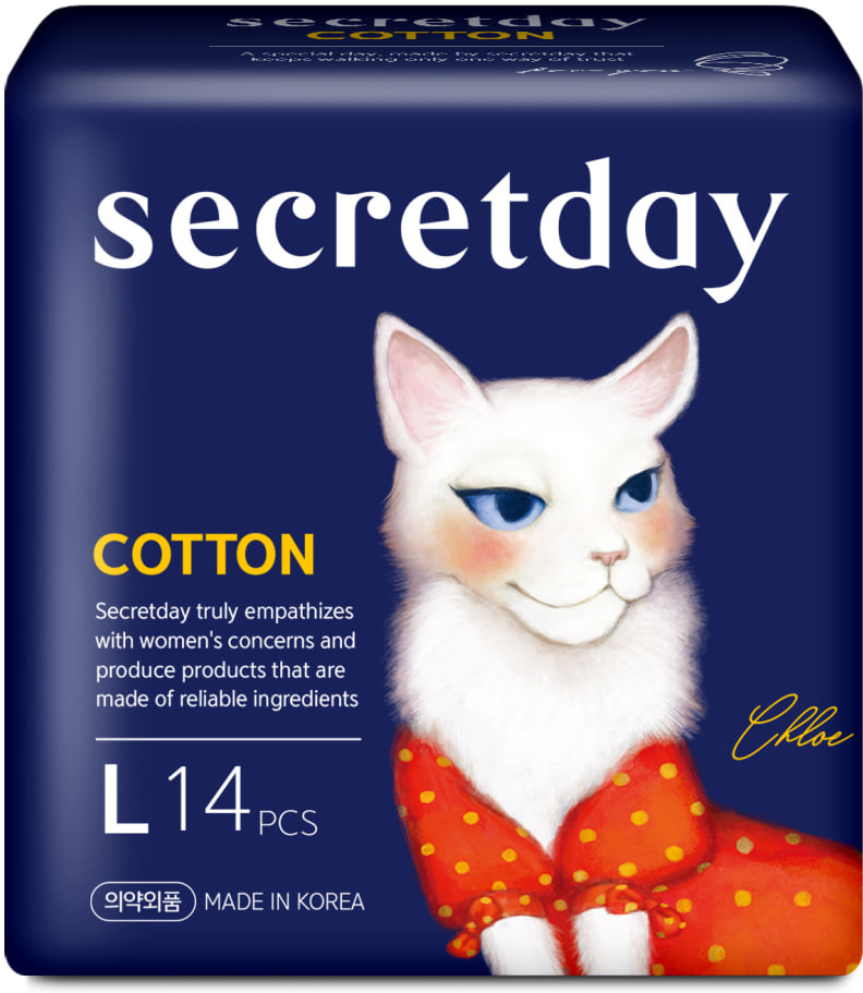Прокладки женские гигиенические «Large» | Cotton | SecretDay