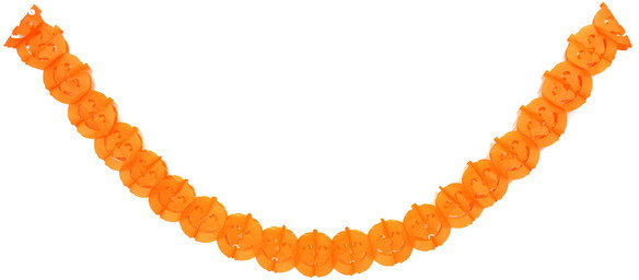 Гирлянда-растяжка «Ужасающие тыквы» | Серпантин