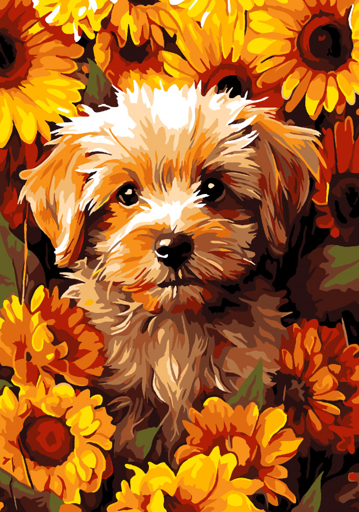 Картина по номерам «Пушистый друг» | Lori