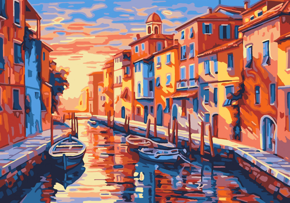 Картина по номерам «На заре» | Lori