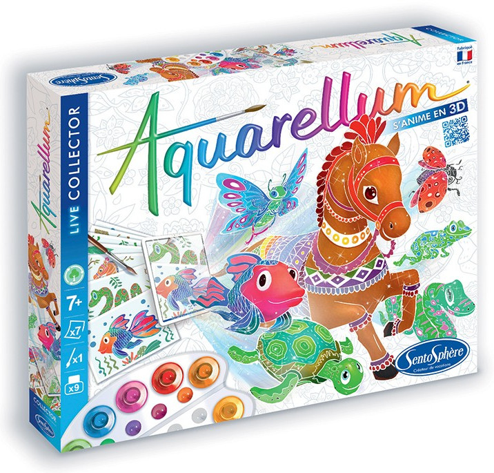 Набор раскрасок акварельных «Живой мир» | Акварельная раскраска | SentoSphere