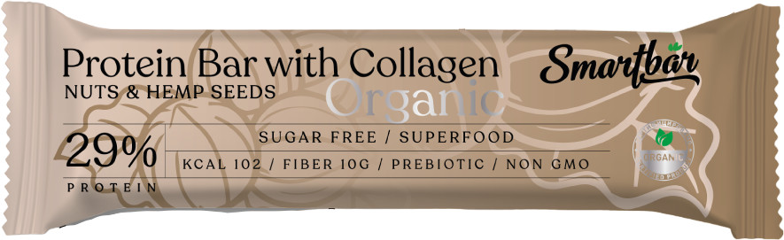 Батончик протеиновый «Орех и конопля» | Organic | Smartbar
