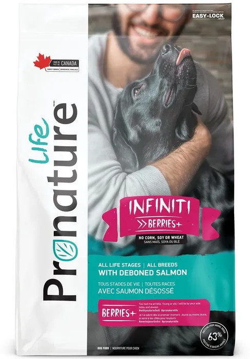 Корм сухой для щенков и собак с мясом лосося | Infiniti | Pronature