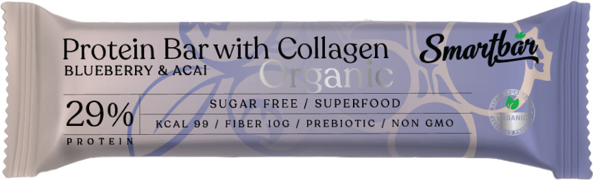 Батончик протеиновый «Черника и асаи» | Organic | Smartbar
