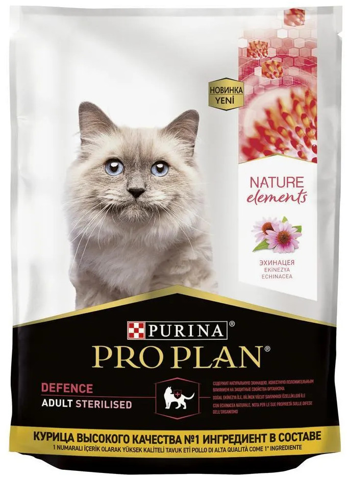 Корм для стерилизованных кошек с курицей | Nature Elements | Purina Pro Plan