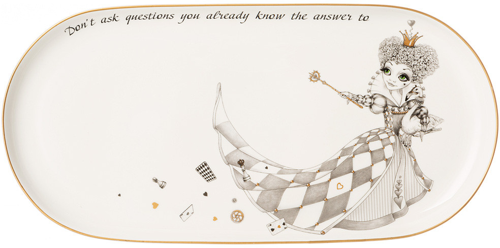 Блюдо овальное «Wonderland» | Страна чудес | Lefard