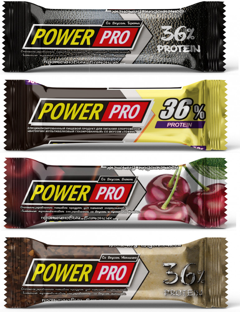 Набор батончиков протеиновых глазированных | Power Pro
