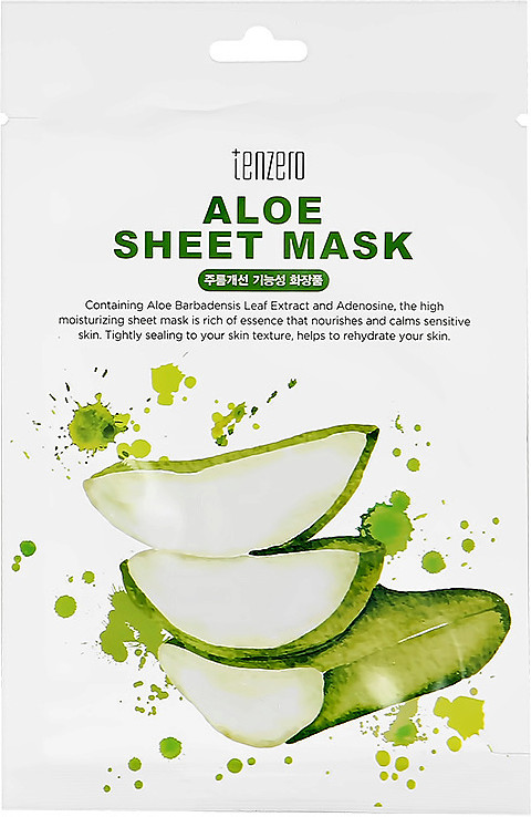Маска для лица успокаивающая с экстрактом алоэ вера «Aloe vera» | Tenzero