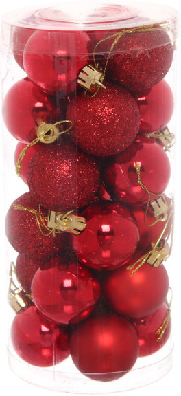 Набор шаров ёлочных «Микс фактур» | Серпантин