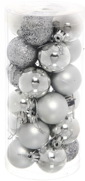 Набор шаров ёлочных «Микс фактур» | Серпантин