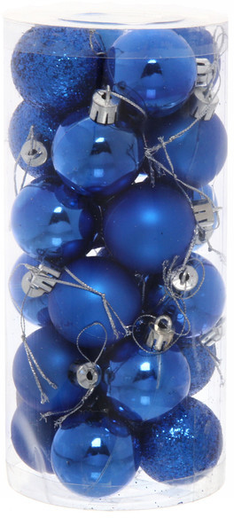 Набор шаров ёлочных «Микс фактур» | Серпантин