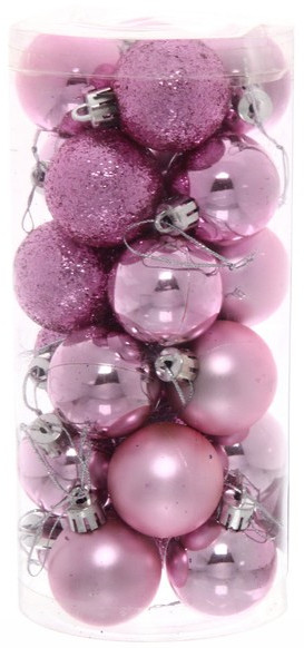 Набор шаров ёлочных «Микс фактур» | Серпантин