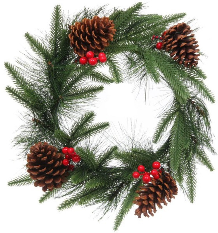 Венок хвойный «Волшебный зимний сад» | Серпантин