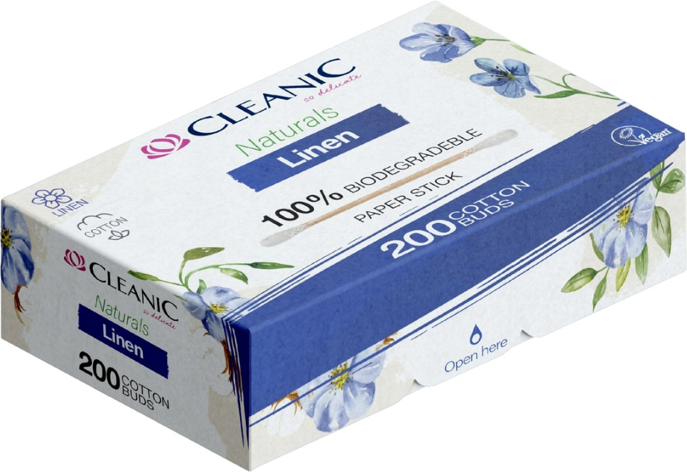Палочки ватные «Naturals Linen» | Cleanic