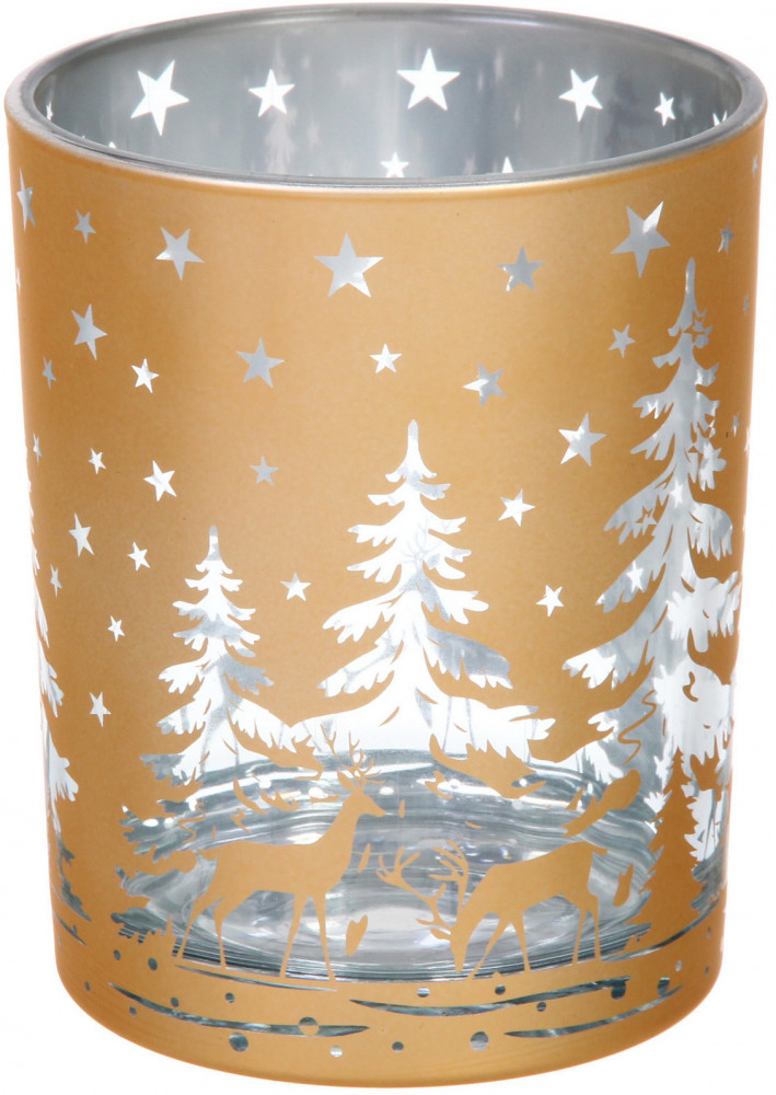 Подсвечник «Снежный лес»