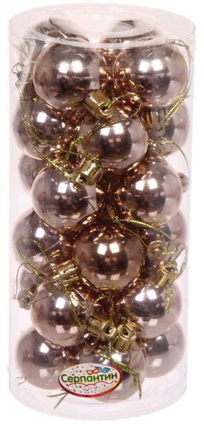 Набор шаров ёлочных «Глянец» | Серпантин