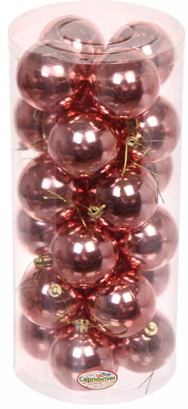 Набор шаров ёлочных «Глянец» | Серпантин