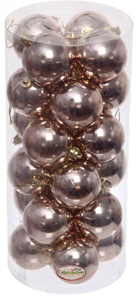 Набор шаров ёлочных «Глянец» | Серпантин