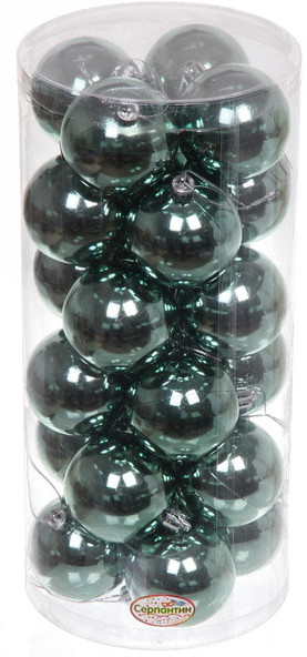 Набор шаров ёлочных «Глянец» | Серпантин