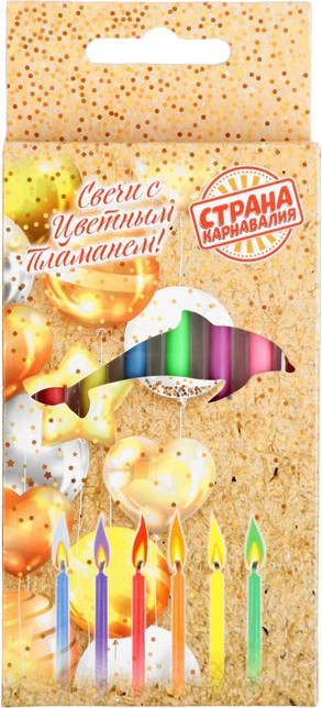 Набор свечей для торта с цветным пламенем | Страна Карнавалия