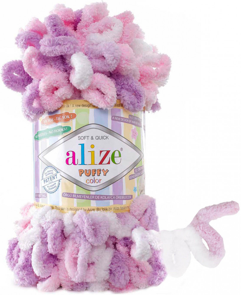 Нитки вязальные «Puffy Color», 6051 | Alize