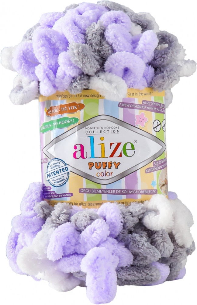 Нитки вязальные «Puffy Color», 6372 | Alize