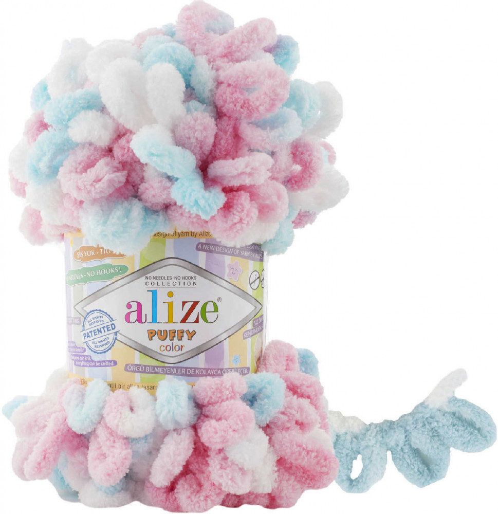 Нитки вязальные «Puffy Color», 6377 | Alize