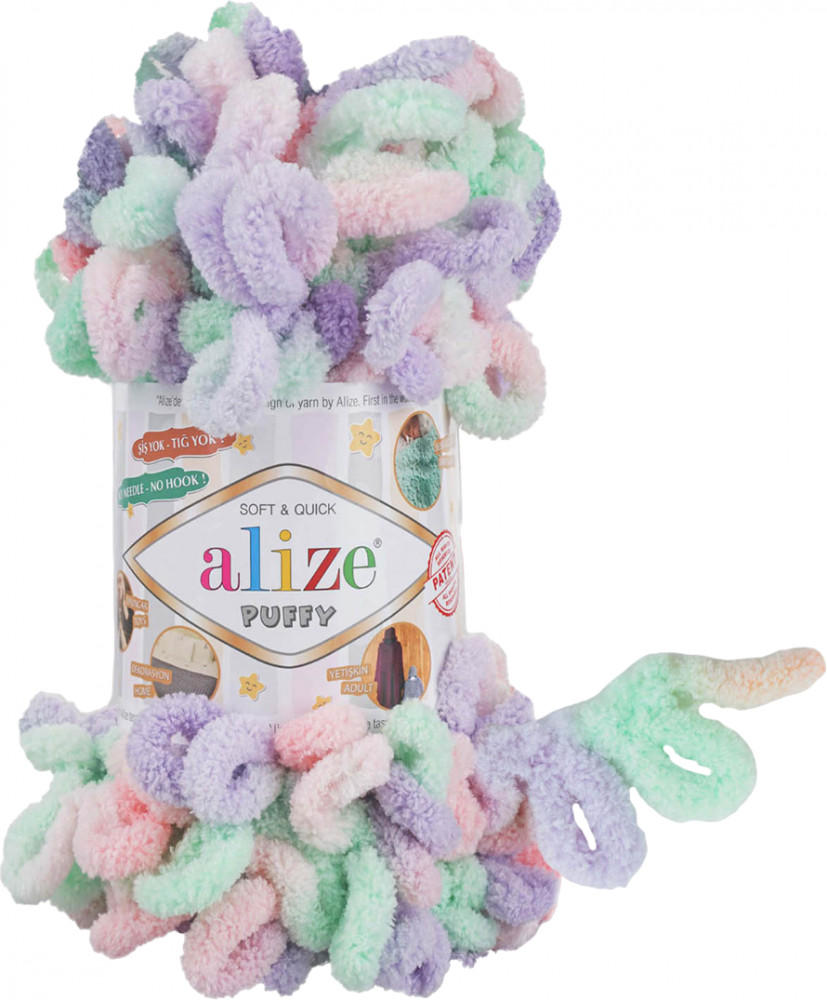 Нитки вязальные «Puffy Color», 5938 | Alize