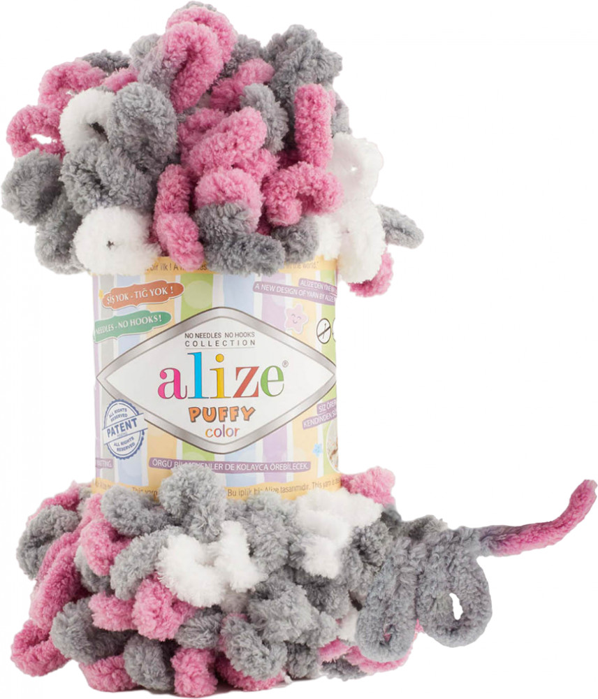 Нитки вязальные «Puffy Color», 6070 | Alize