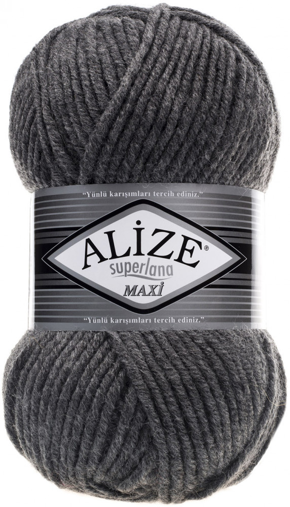 Пряжа для вязания «Superlana maxi», 182 Средне-серый | Superlana | Alize