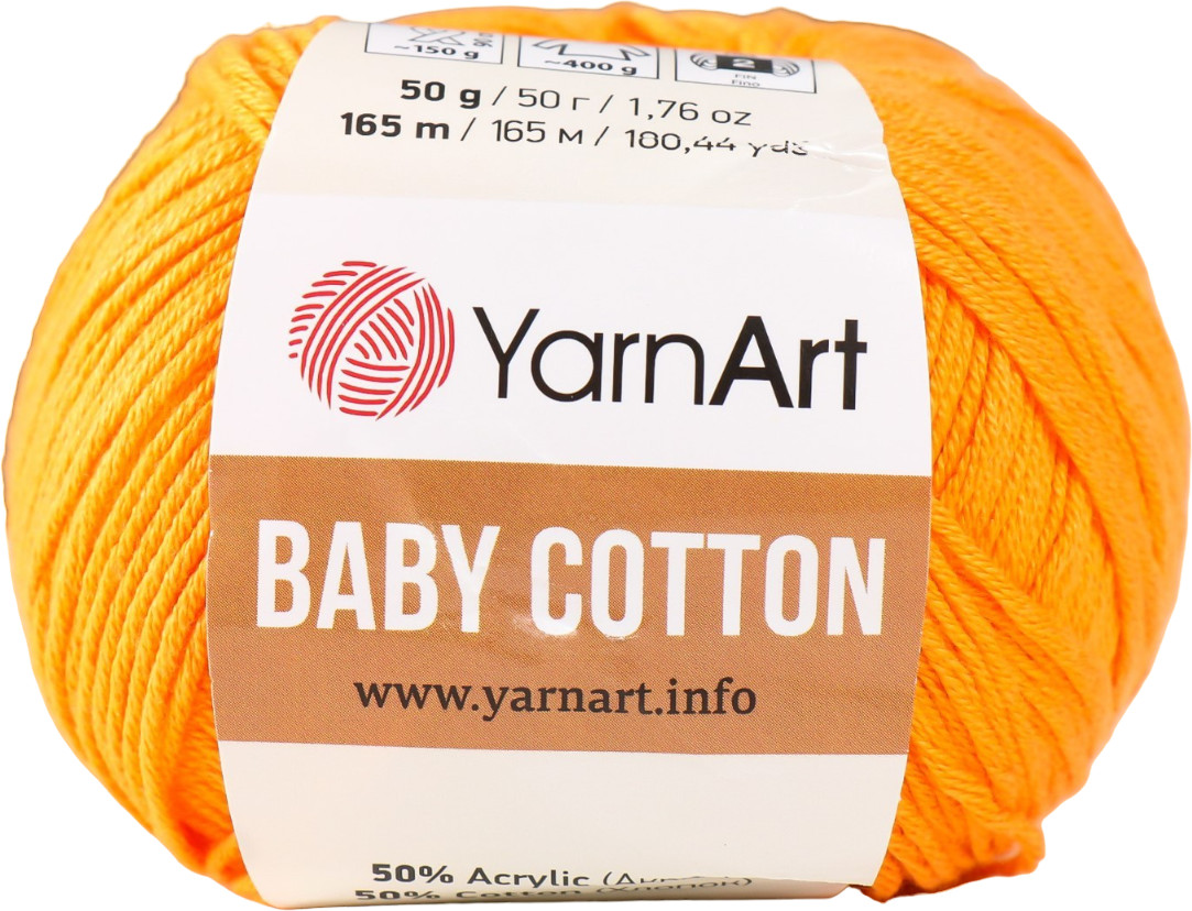 Пряжа для вязания «Baby Cotton», 425 Апельсин | YarnArt