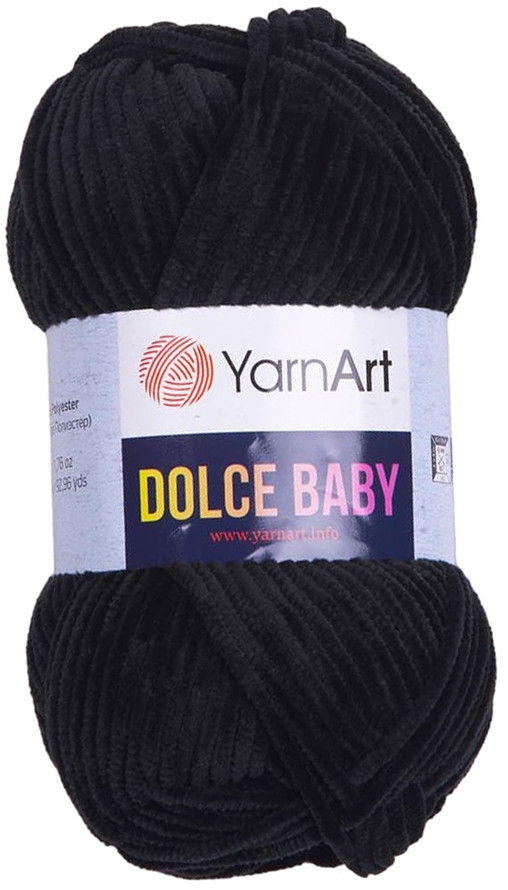 Пряжа для вязания «Dolce Baby», 742 Черный | YarnArt